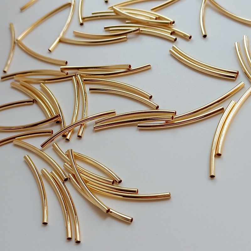 Bộ 10 Khuỷu Tay Mạ Vàng 14K Nhiều Màu Sắc Dùng Làm Đồ Thủ Công DIY