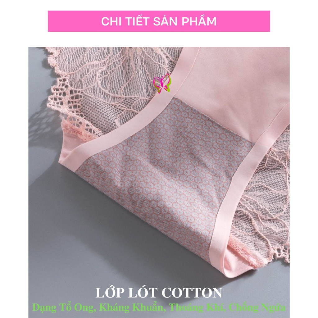 Quần lót nữ sexy ren kiểu trẻ trung, thoải mái, thoát mát (MS 03109) Anna Shop