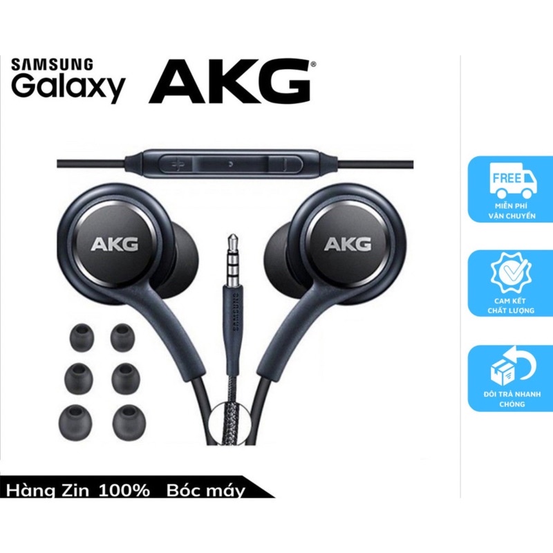 Tai nghe AKG samsung S8, S8 plus, S9, S9 plus, Note 8, Note 9 zin chính hãng - Tặng kèm bộ núm, Hnshop3000