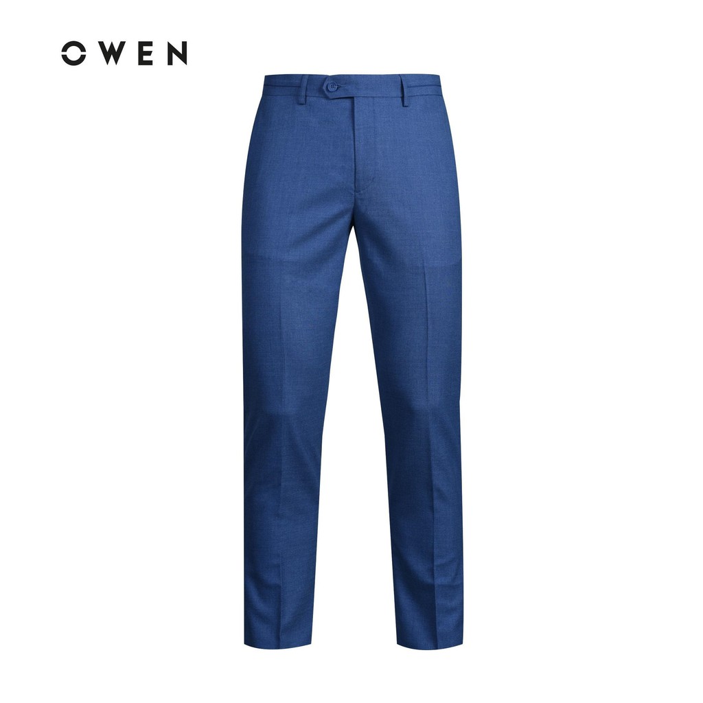 OWEN - Quần âu nam dáng SLIMFIT màu xanh 23450