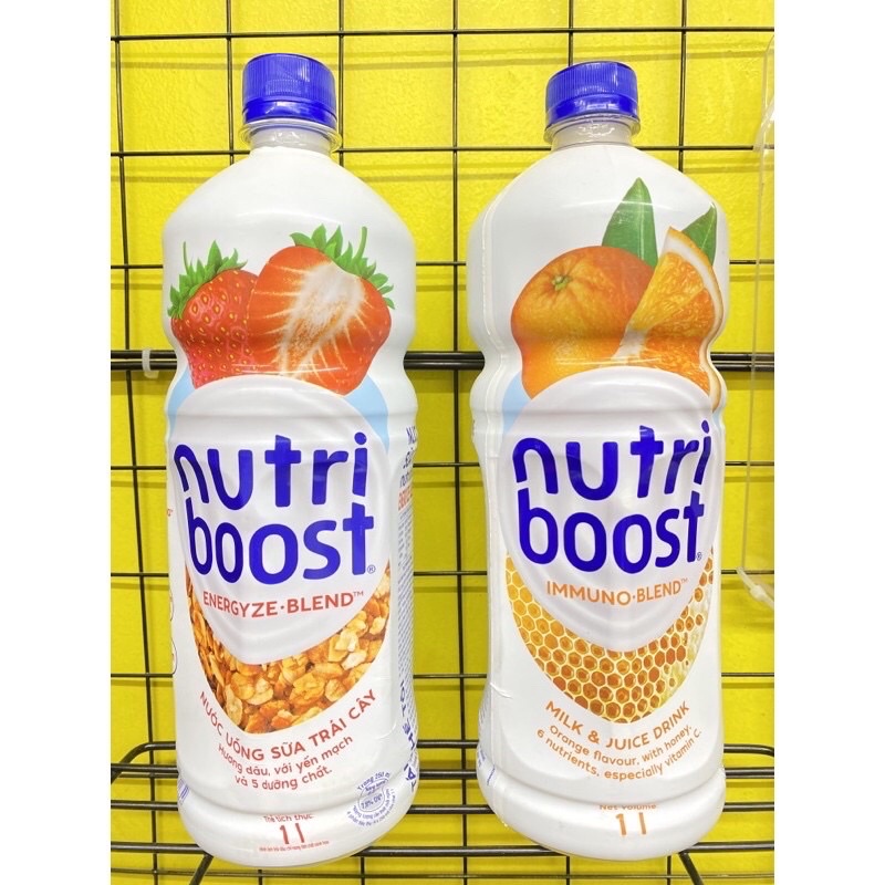 Sữa trái cây Nutriboost 1L hương cam, dâu