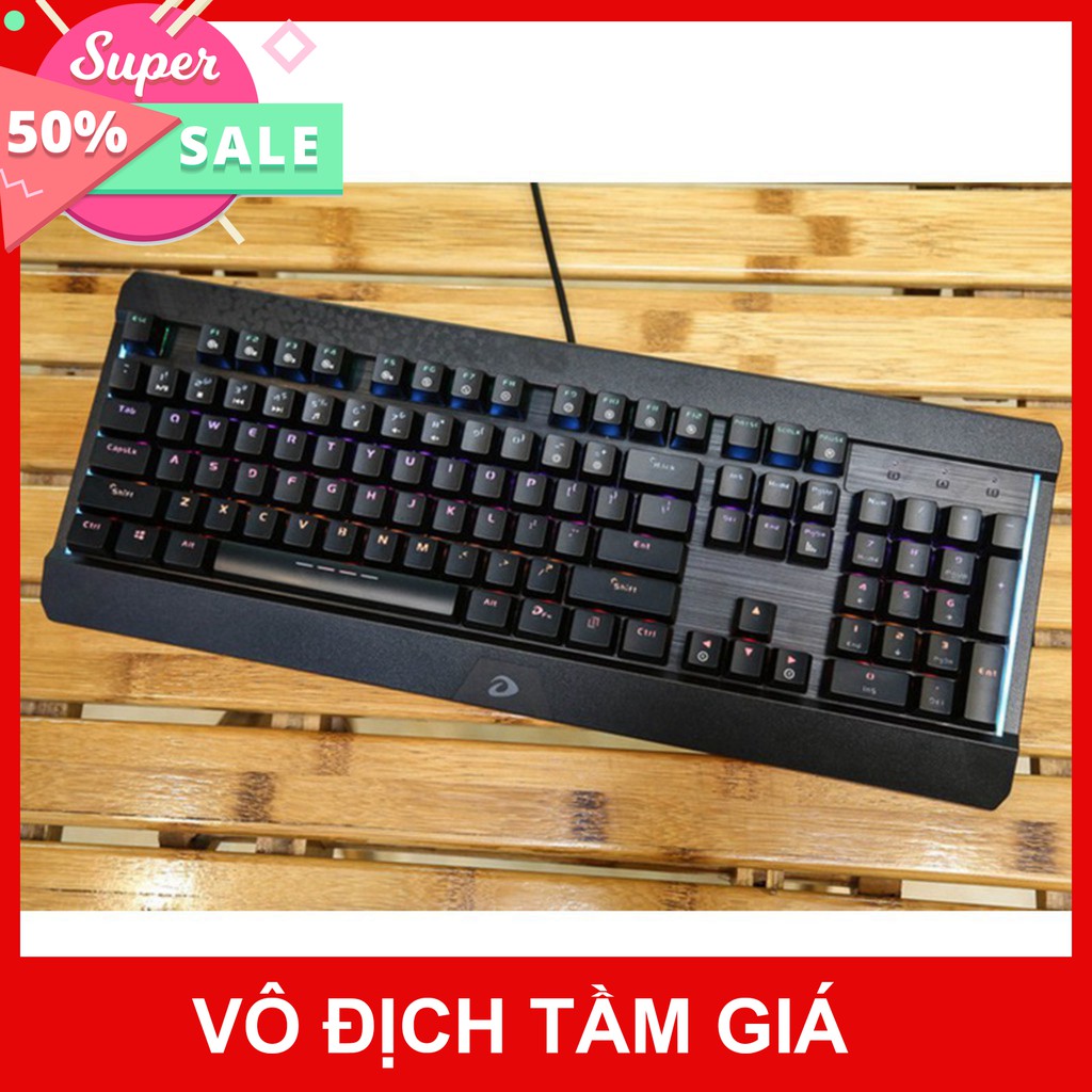 Bàn phím cơ Gaming Dareu EK169 - Màu đen - Led 7 màu - Chính hãng BH 24 tháng - Cam kết lỗi 1 đổi 1