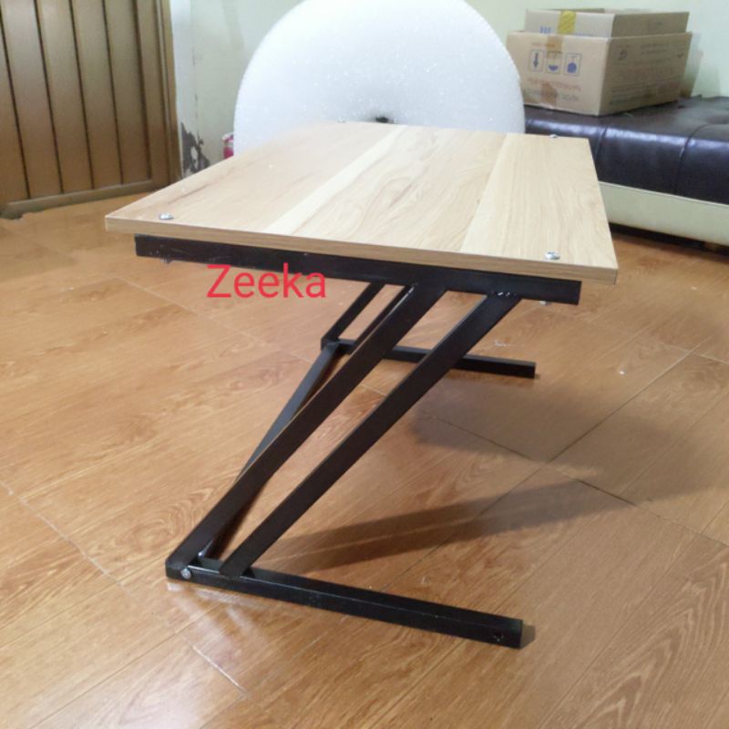 Bàn làm việc, bàn học chữ Z K U mặt gỗ MDF Chân sắt sơn tĩnh điện