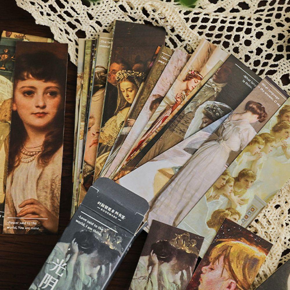 Thẻ đánh dấu trang sách LANFY nhám cổ điển tiện lợi