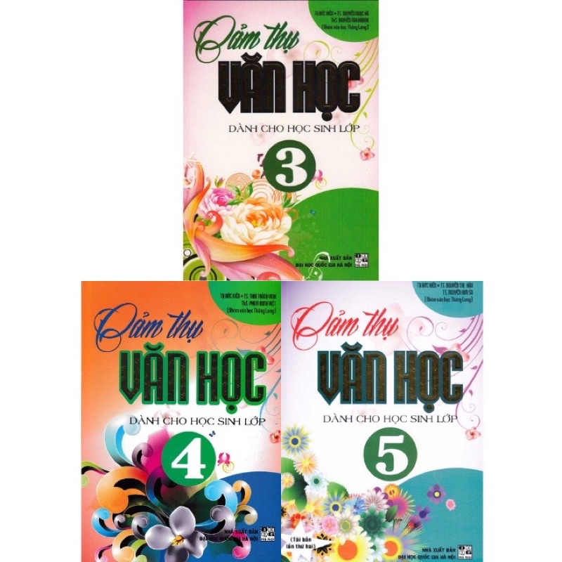 Sách - Combo Cảm Thụ Văn Học Dành Cho Học Sinh Lớp 3 + 4 + 5