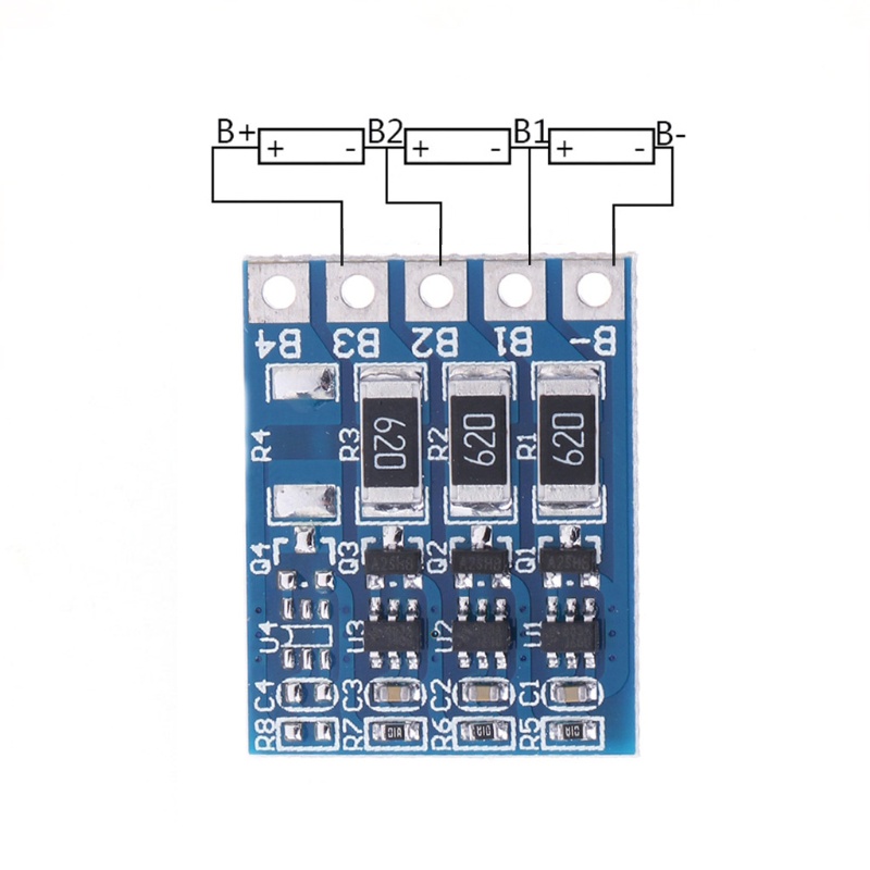 Bảng mạch cân bằng pin li-ion 3s 4.2v bảo vệ toàn diện sạc pin chất lượng cao