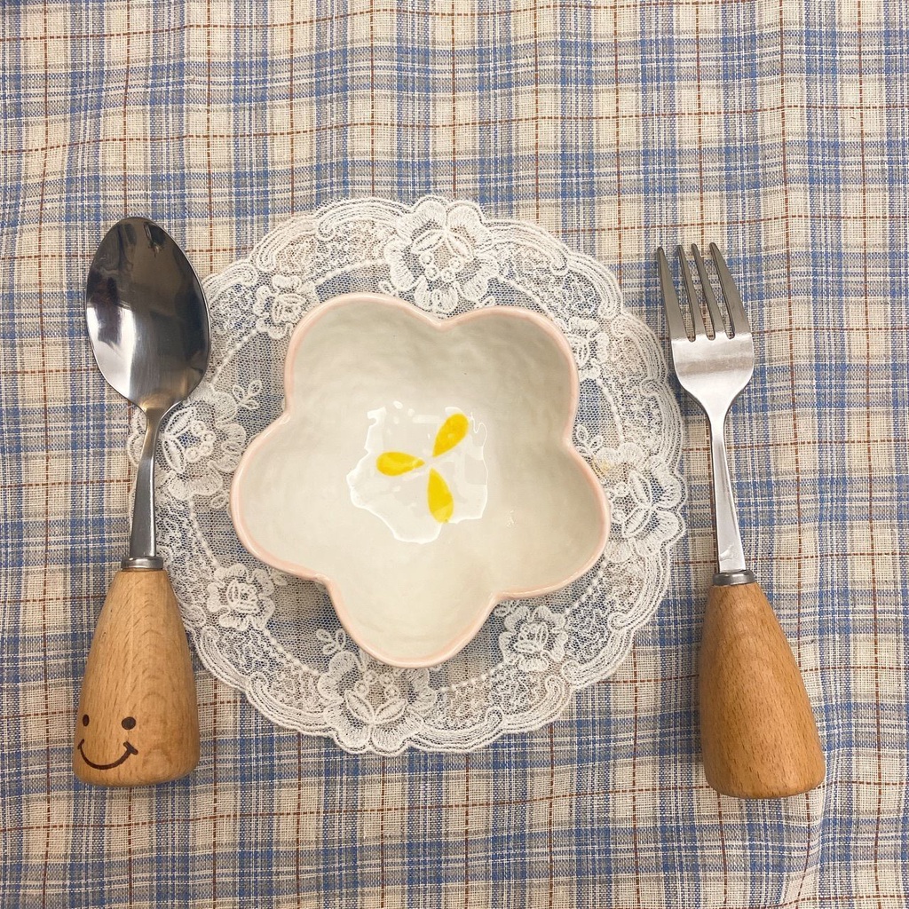 Đĩa Đựng Nước Chấm/Gia Vị Bằng Sứ Cỡ Nhỏ Kiểu Nhật Bản Dễ Thương Sáng Tạo