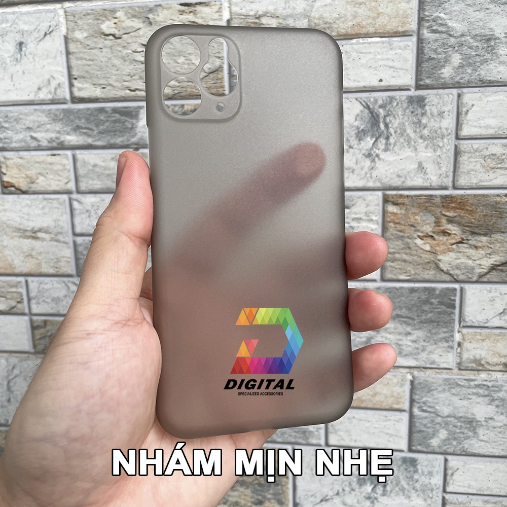 Combo 2 Ốp Lưng Trong Nhám Unibody iPhone 11 PRO Siêu Mỏng