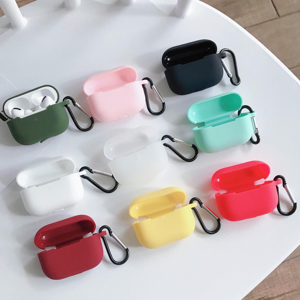 Vỏ bao Silicon AIRPODS PRO (AIRPODS 3) - Kèm Móc Treo, Case Airpods Pro