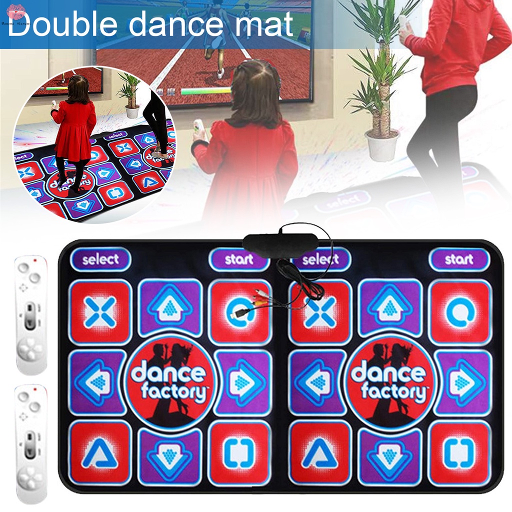 Thảm Chơi Game Nhảy Múa Không Dây Chống Trượt Với 2 Điều Khiển Từ Xa Đa Năng Cho Pc Tv