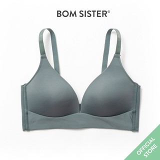 Áo lót mút mỏng chất su không gọng croptop màu trơn nâng ngực tự nhiên BOM SISTER A1269