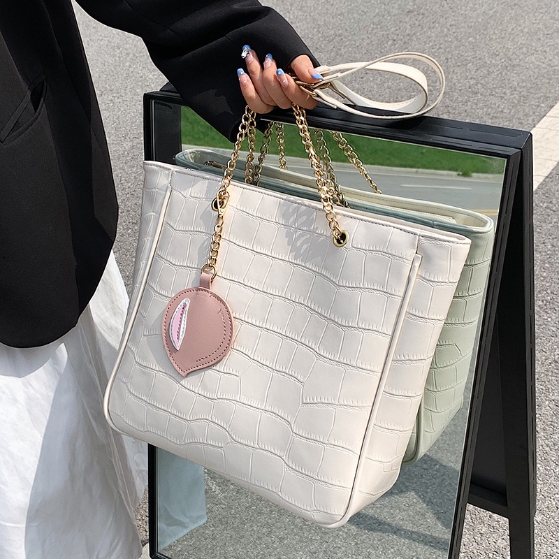 Túi tote da cho nữ Túi xách nữ dây xích cỡ lớn mẫu mới - Alicehousee