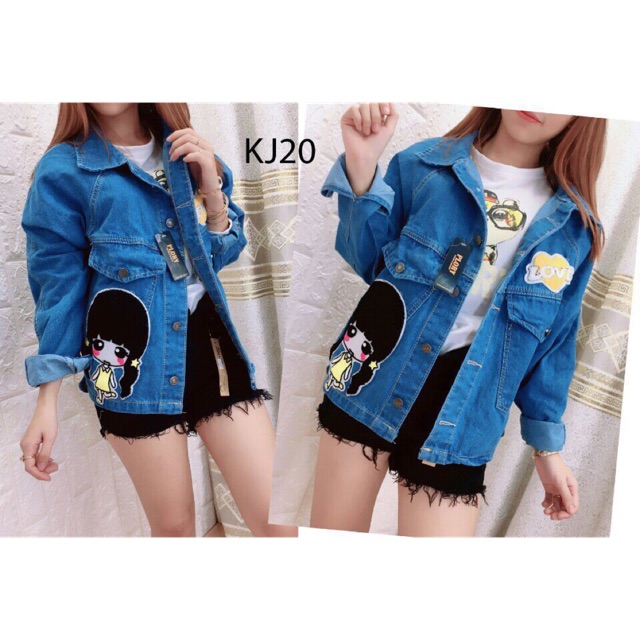 Freeship 99k TQ_Áo khoát jean cao cấp