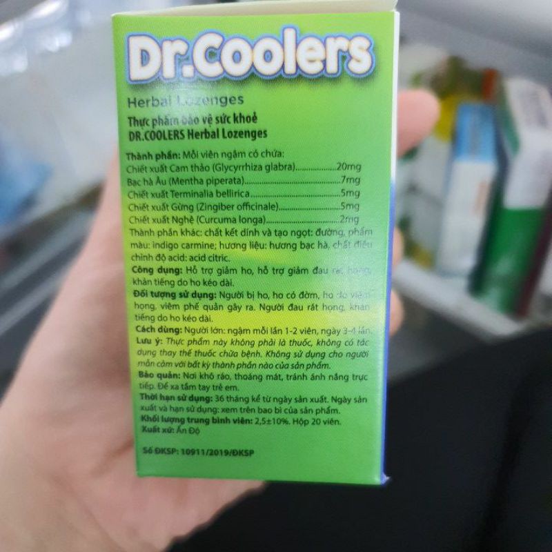 Kẹo ngậm đau họng Dr.Cooler