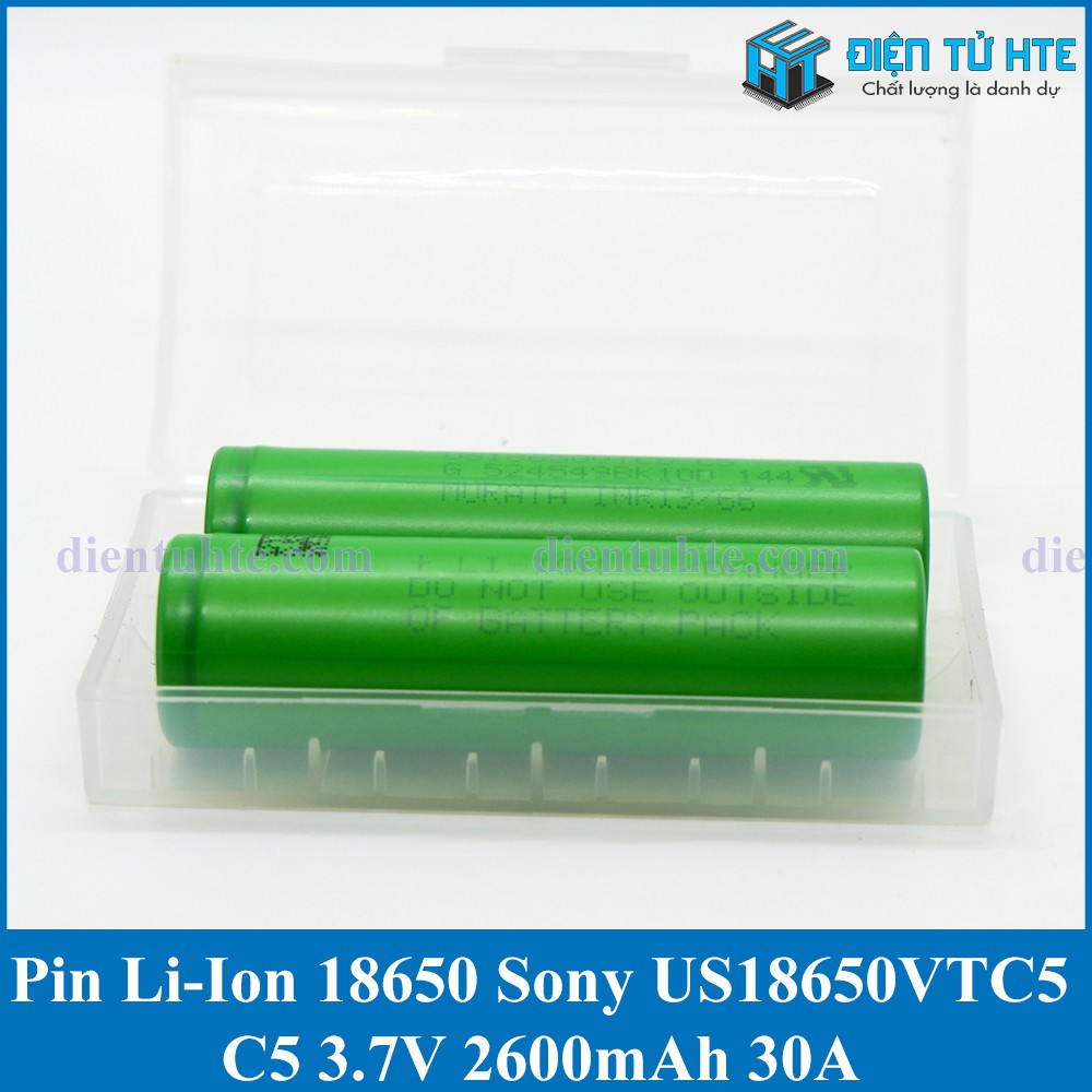 Pin Li-Ion 18650 Sony US18650 VTC5 C5 2600mAh 30A [HTE Quy Nhơn CN2]