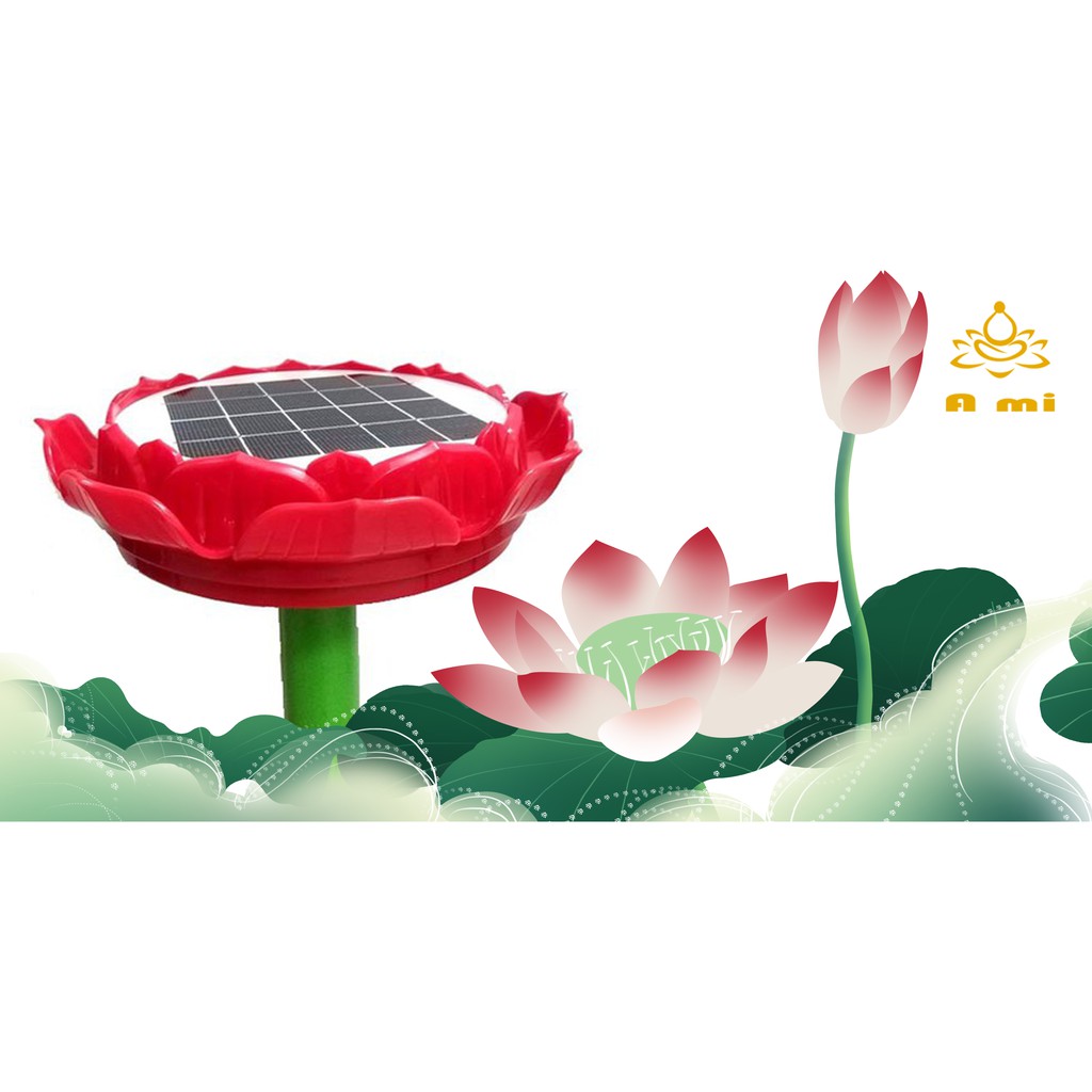 Máy niệm phật năng lượng mặt trời Hoa Sen Tiếng Việt ,Siêu bền ,có khe cắm thẻ nhớ để nghe Pháp ,Nghe Nhạc ngoài trời