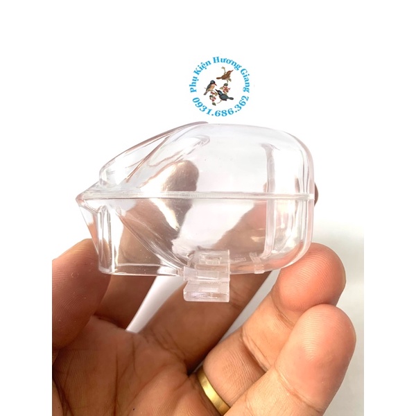 Cóng chống vẩy chim,tác dụng chống cho chim bị vẩy làm tự nhựa trong suốt hộp bao bì đẹp tiền lợi