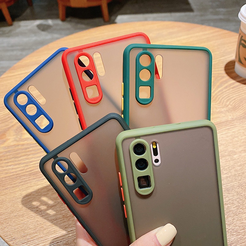 Ốp điện thoại mặt nhám bảo vệ camera chống va đập chống sốc cho Huawei P60 Pro P50 P40 P30 P20 Pro Lite Plus Pro+ 5G