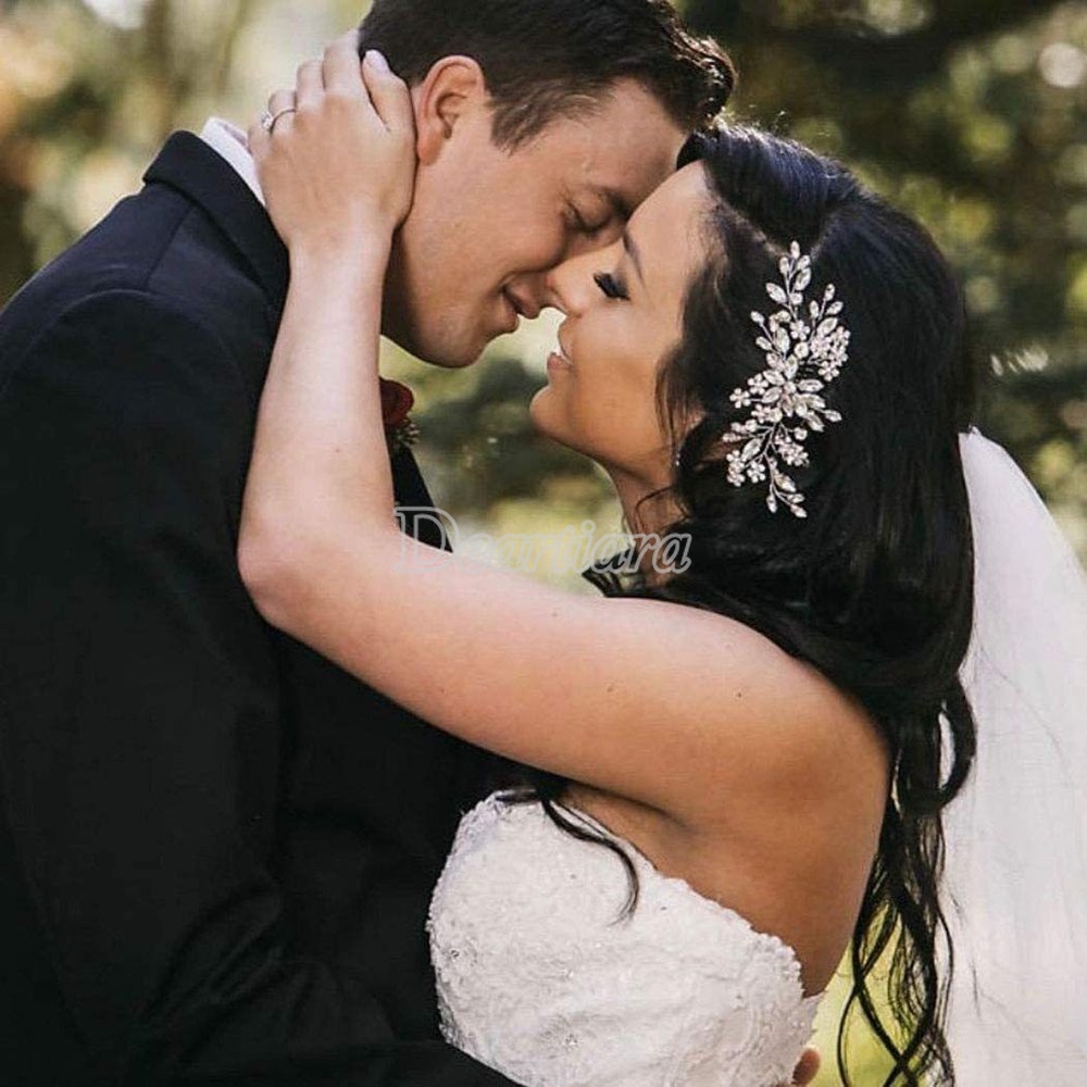 Mới Cài Tóc Đính Đá Pha Lê Sang Trọng Dành Cho Cô Dâu