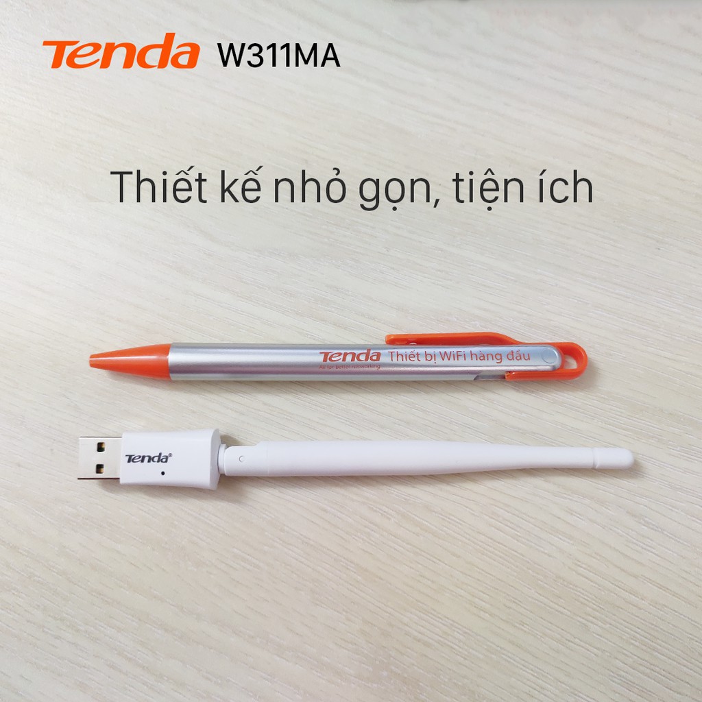 Tenda USB kết nối Wifi W311MA tốc độ 150Mbps - Hãng phân phối chính thức