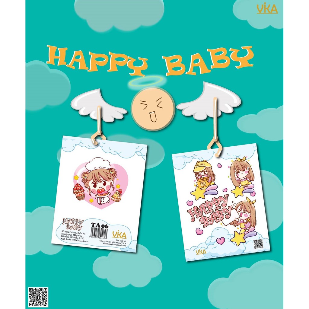 TẬP HỌC SINH VIKA: HAPPY BABY 96 TRANG