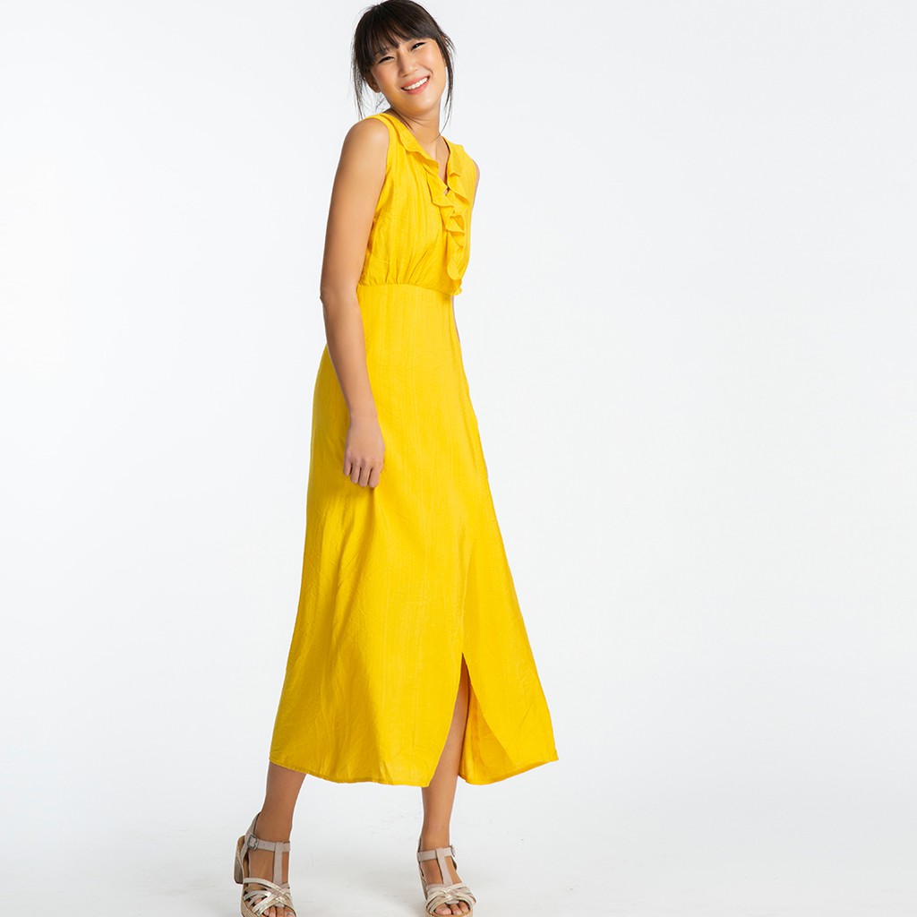 Đầm Maxi Hity DRE090 (Vàng Mù Tạt Mustard)