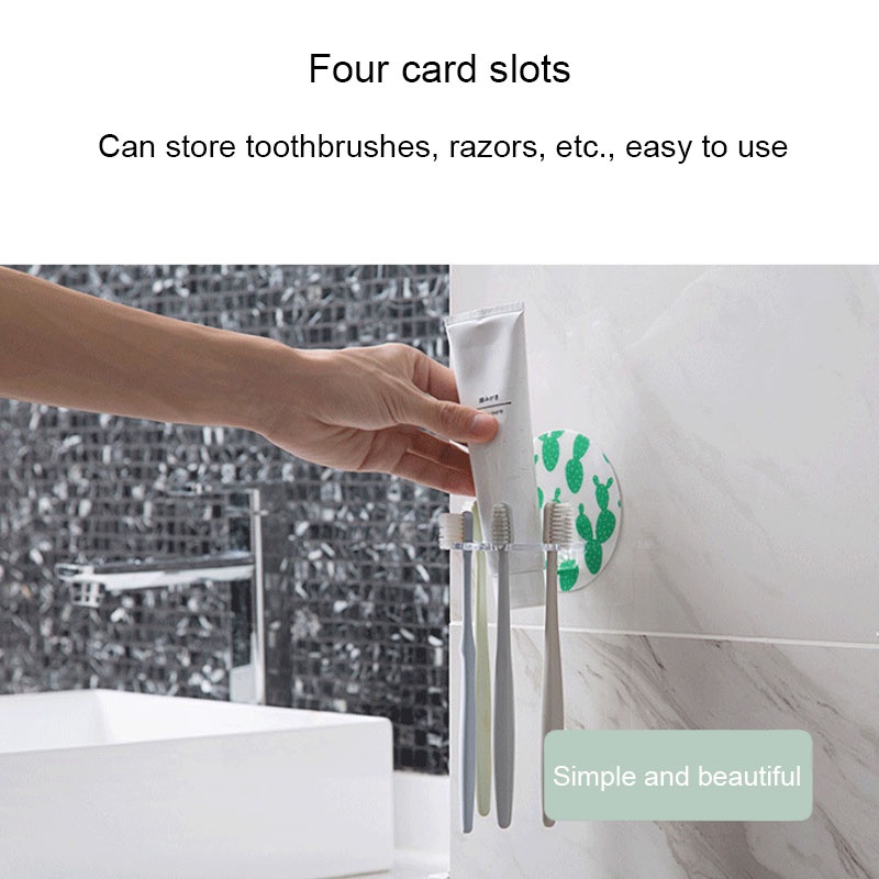 Giá treo bàn chải kem đánh răng gắn tường tiện dụng