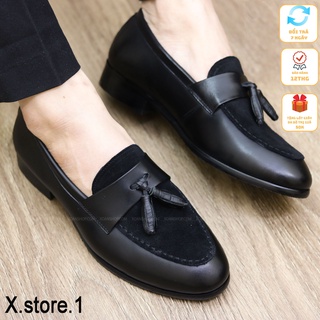 Giày Da Nam Cao Cấp Da Lộn Có Chuông - Mã g014