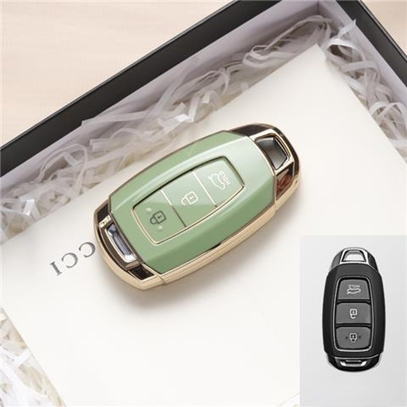 Vỏ TPU Bảo Vệ Chìa Khóa Xe Hơi Hyundai I30 Ix35 Kona Encino Solaris Azera Grandeur Ig Accent Santa Fe 2018 2019