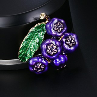 Ghim cài áo chùm việt quất xinh xắn