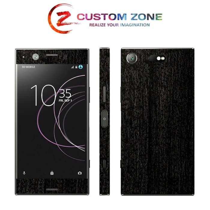 Ốp Điện Thoại Màu Đen Họa Tiết Bỏng / Garskin 3m Cho Sony Xz1 Compact