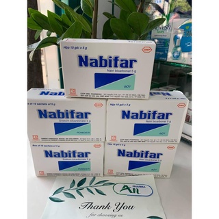 Gói muối vệ sinh phụ nữ Nabifar -Hộp 10 gói