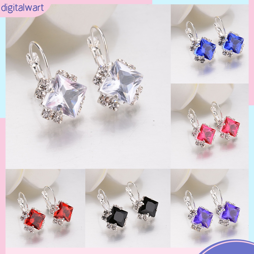 Khuyên Tai Nữ Trang Đính Đá Pha Lê Tạo Hình Độc Đáo