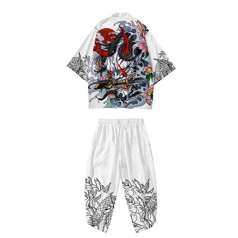 Áo Khoác Kimono Nhật Bản In Hình Yukata Cho Nam