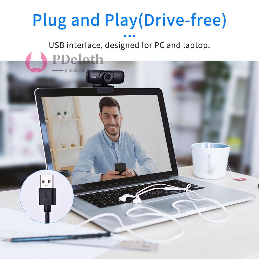 Webcam Kèm Mic Thu Âm Thông Minh 1080p | BigBuy360 - bigbuy360.vn