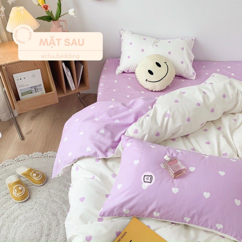 [HÀNG CÓ SĂN]✨ FULL 4 MÀU CHĂN GA GỐI: TIM TIM | BigBuy360 - bigbuy360.vn