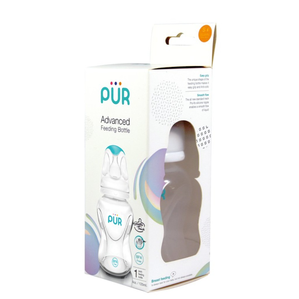 Bình sữa Pur cổ thường Advanced 125ml