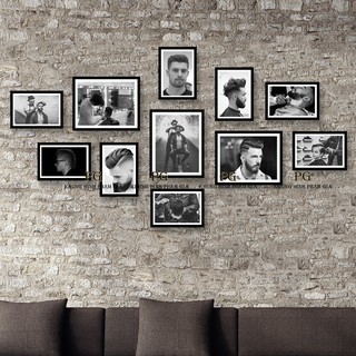 Khung hìnhTreo Tường Trang Trí Tiệm Cắt Tóc Nam Cực Đẹp Tặng Kèm Bộ Ảnh - Khung Hình Phạm Gia PGC238N