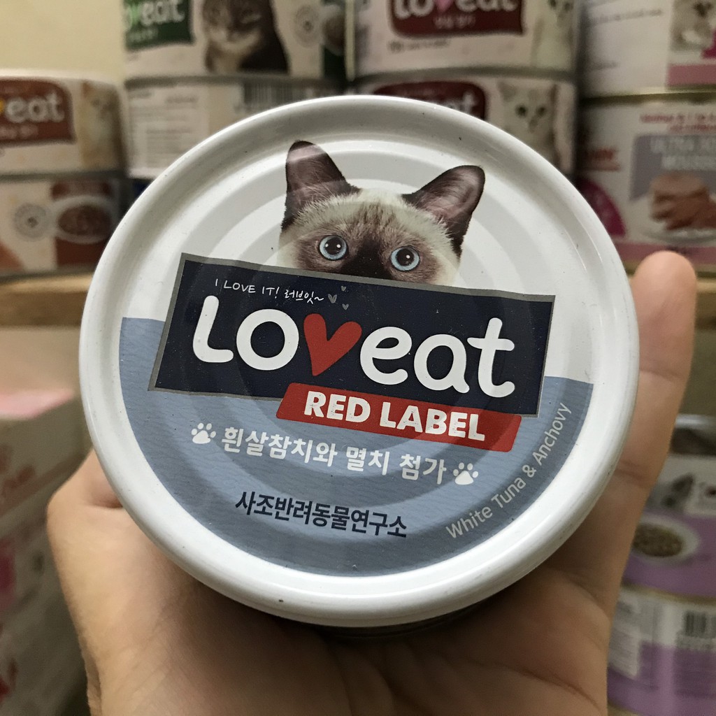 [Lon Lớn Tiết Kiệm] Pate cho mèo LOVEAT xuất xứ Hàn Quốc 160g | Pate mèo Loveat thơm ngon