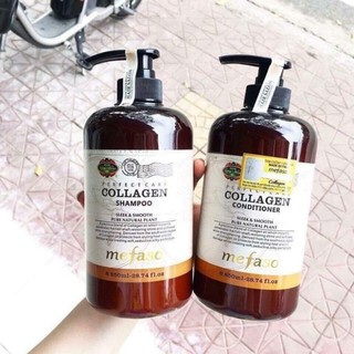 Bộ dầu gội hoặc xả Collagen Argan Mefaso A3- Ý phục hồi tóc hư tổn cấp tốc [ hàng Chuẩn ]