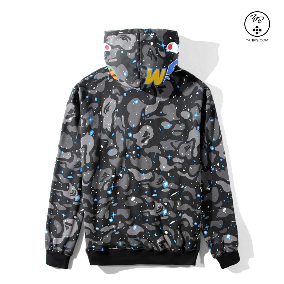 Áo Hoodie Galaxy Bape Shark