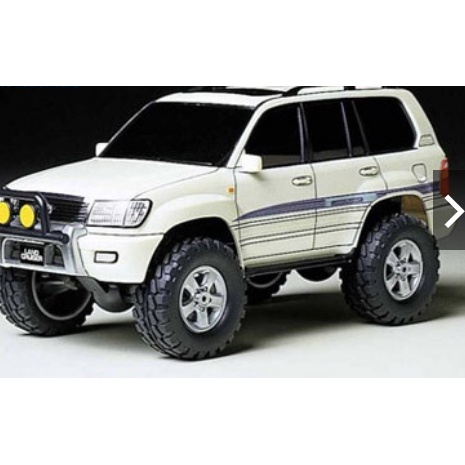 Mô hình xe đua lắp ráp chạy bằng pin Mini 4WD TOYOTA LANDCRUISER 100 WAGON VX-Limited G-Selection  19021 TAMIYA
