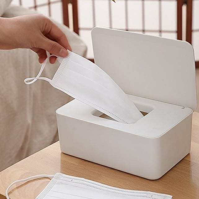 (Hàng Mới Về) Hộp Đựng Mỹ Phẩm Đa Năng Chống Bụi Tiện Dụng