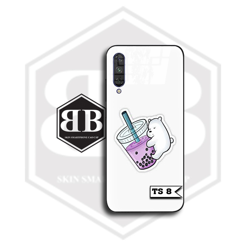 Ốp lưng kính cường lực Xiaomi Redmi Note 10 CC9 Pro / Redmi K20 Mi 9T / Mi CC9 Mi A3 Lite / Note 9 Pro Max ly trà sữa | BigBuy360 - bigbuy360.vn