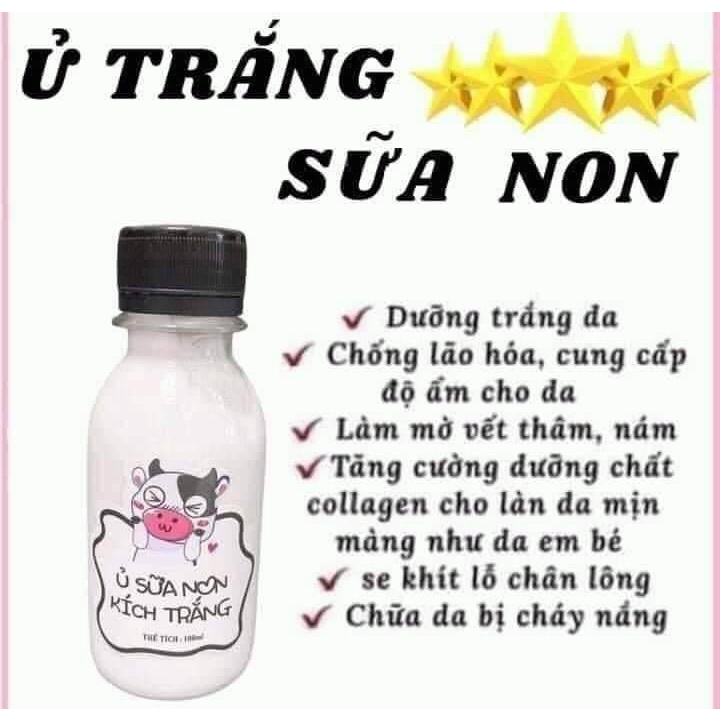 Ủ sữa bò non 100ml làm sáng da