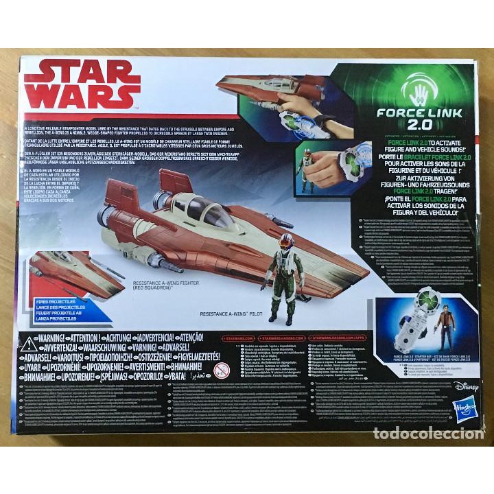 Mô hình đồ chơi phi thuyền Star Wars A Wing Fighter Red Squadron kèm Figure Resistance Pilot Tallie