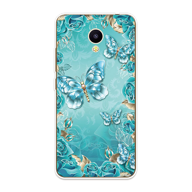 Ốp Lưng TPU Mềm Meizu M5C M5S M6S M6T U10 U20  Poetic Butterfly