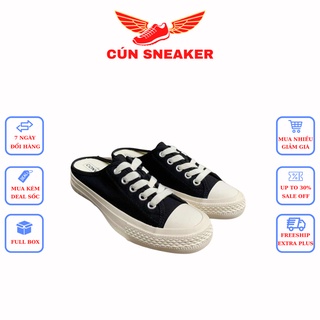 Giày sục thể thao nữ CONVERSE 1970s màu đen - Giày sục nữ đạp gót cv 1970s đen full box