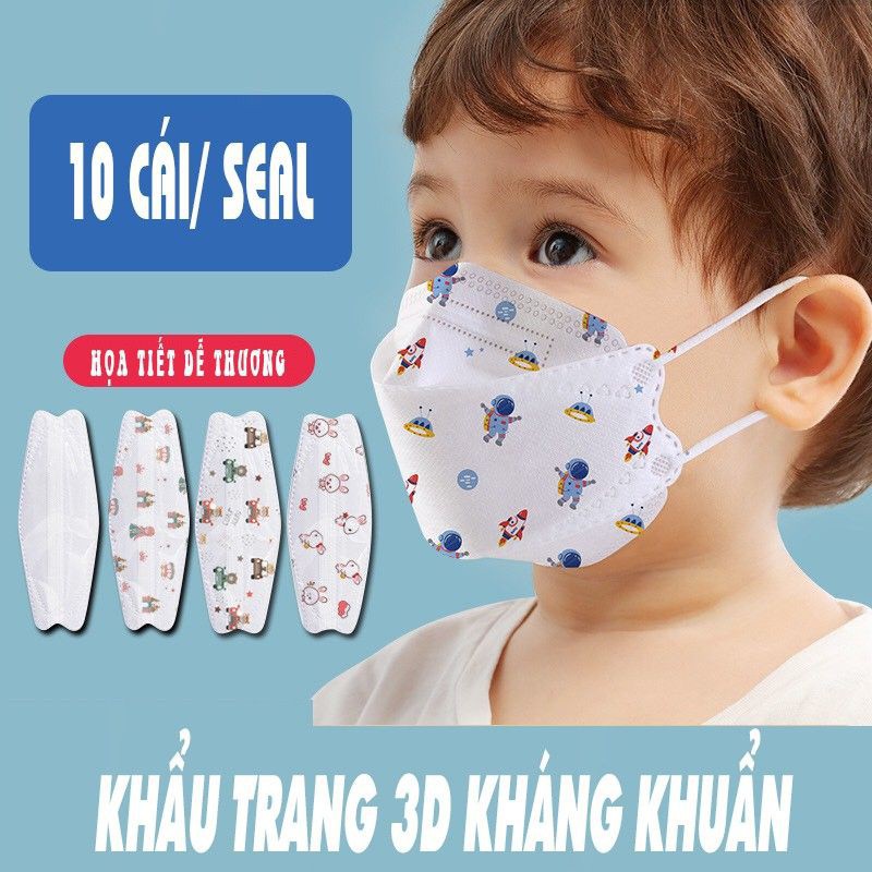 Khẩu trang trẻ em 4D TT Mask  KF94 chính hãng ngăn ngừa chống bụi vi khuẩn và dịch từ 1 đến 10 tuổi | BigBuy360 - bigbuy360.vn