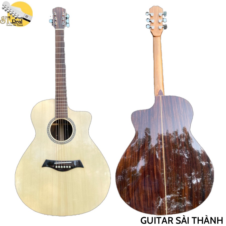 Đàn Guitar Acoustic Gỗ Cẩm Ấn Chính Hãng ST.Real Guitar Sài Thành Mã ST-CA5